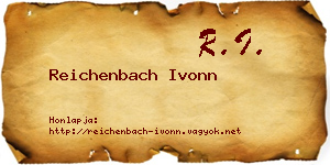 Reichenbach Ivonn névjegykártya